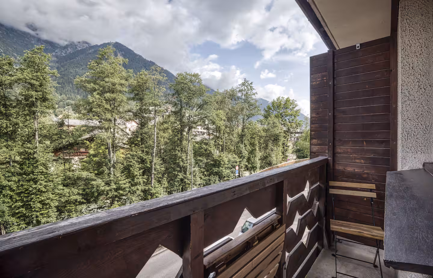 Espace détente avec vue montagne - Location Chamonix Aiguille du Midi
